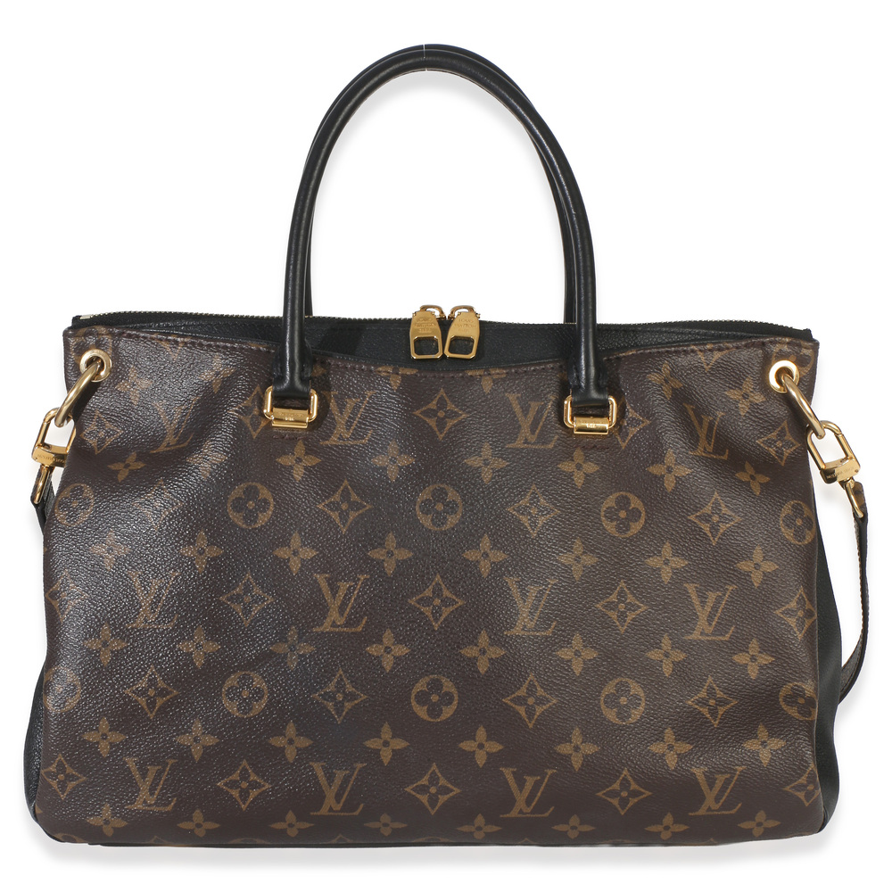 Louis Vuitton Black Monogram Canvas Pallas Tote MM